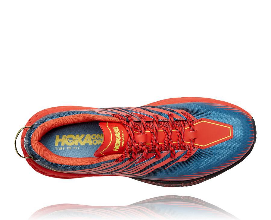 Tenis Trail Hoka One One Masculino Vermelhas - Speedgoat 4 - 712-OIKGAE